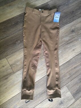 TuffRider Kids' Tan Riding Leggings NEW